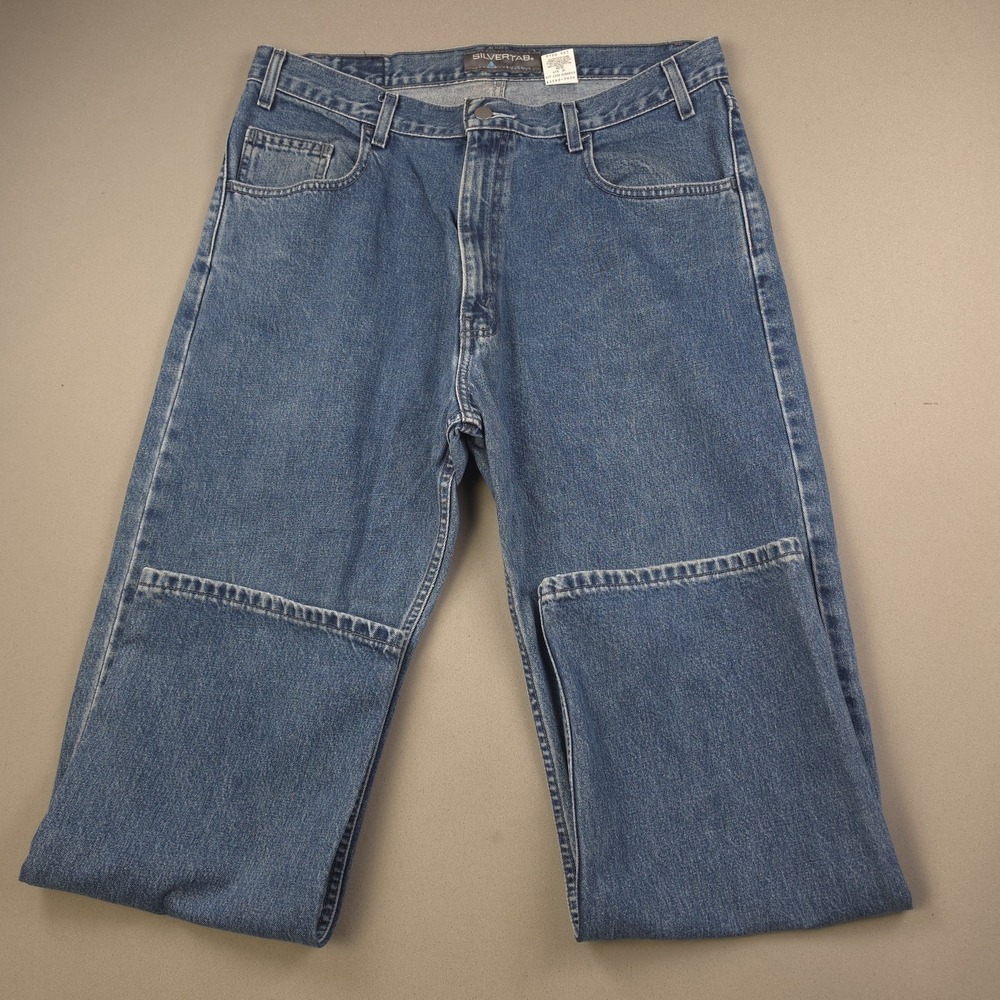 Levi's SilverTab Loose Fit Jeans Men's 36x30 Blue Baggy Skater Y2K Vintage Denim